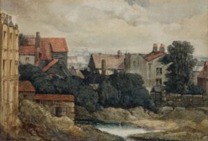 VICKERS Alfred Gomersal (1810-1837) - ‘Islington’; the backs of Angel Terrace.