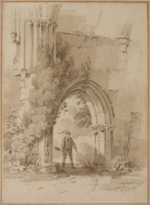 MUNN Paul Sandby (1773-1845) - Arch of Baynham Abbey.