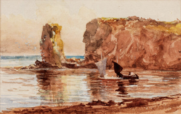 NAFTEL Paul Jacob R.W.S. (1817-1891) - The coast of Guernsey.